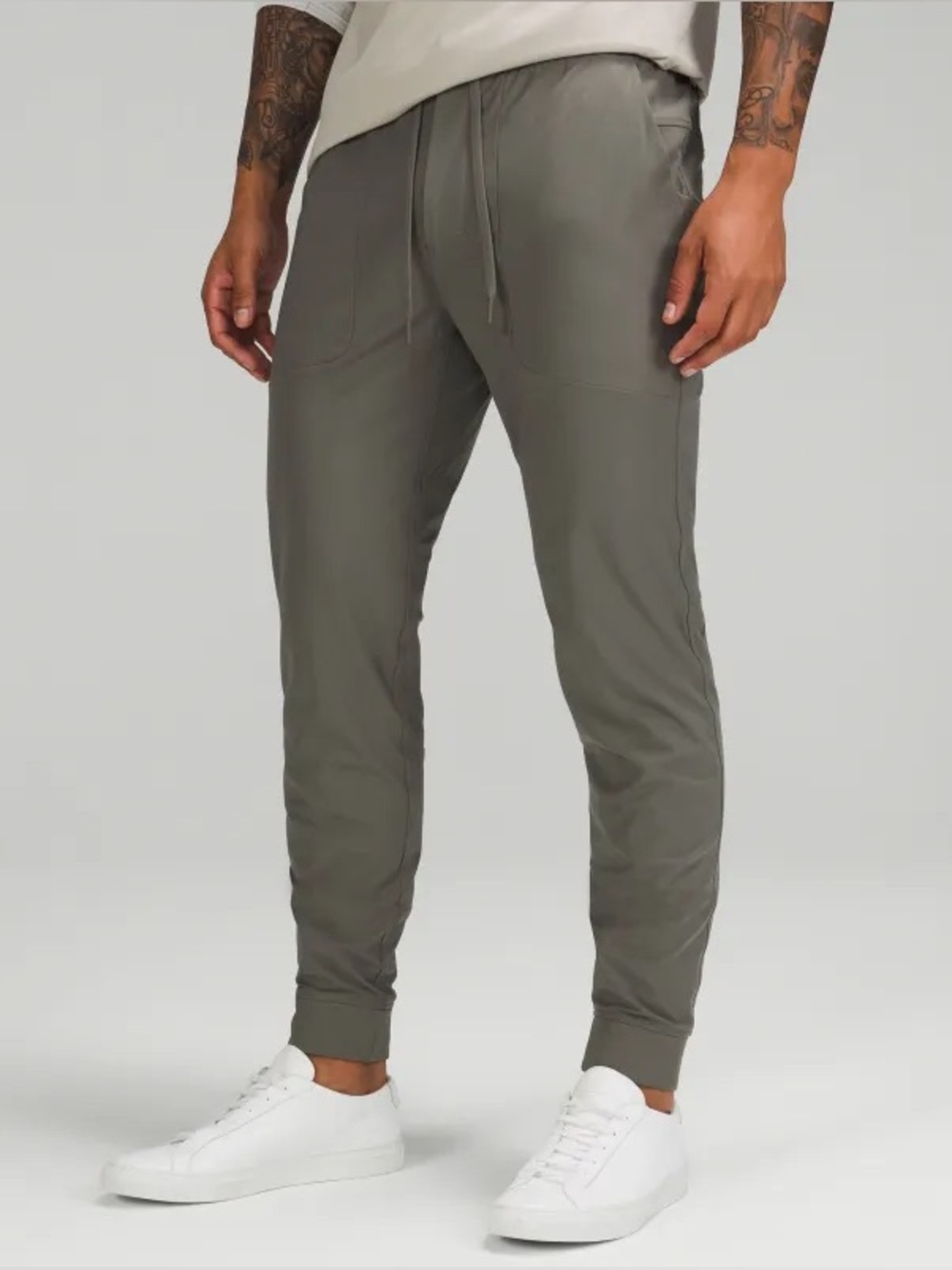 Lululemon men’s ABC jogger pants pull on olive green L